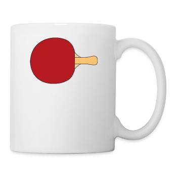 table tennis ping pong tischtennis bat6 - Tasse - Weiß - Rechts