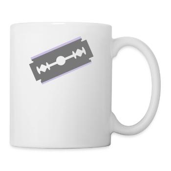 Cut razor blade cut cut 2c - Mug - white - Right