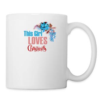 Christmas Girl Love Christmas Xmas Gift - Mug - white - Right
