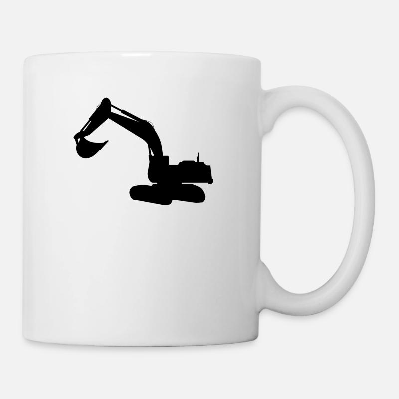 pelleteuse - Mug blanc - blanc