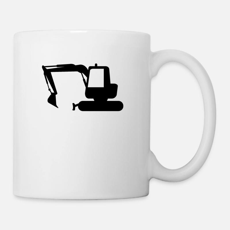 pelleteuse - Mug blanc - blanc