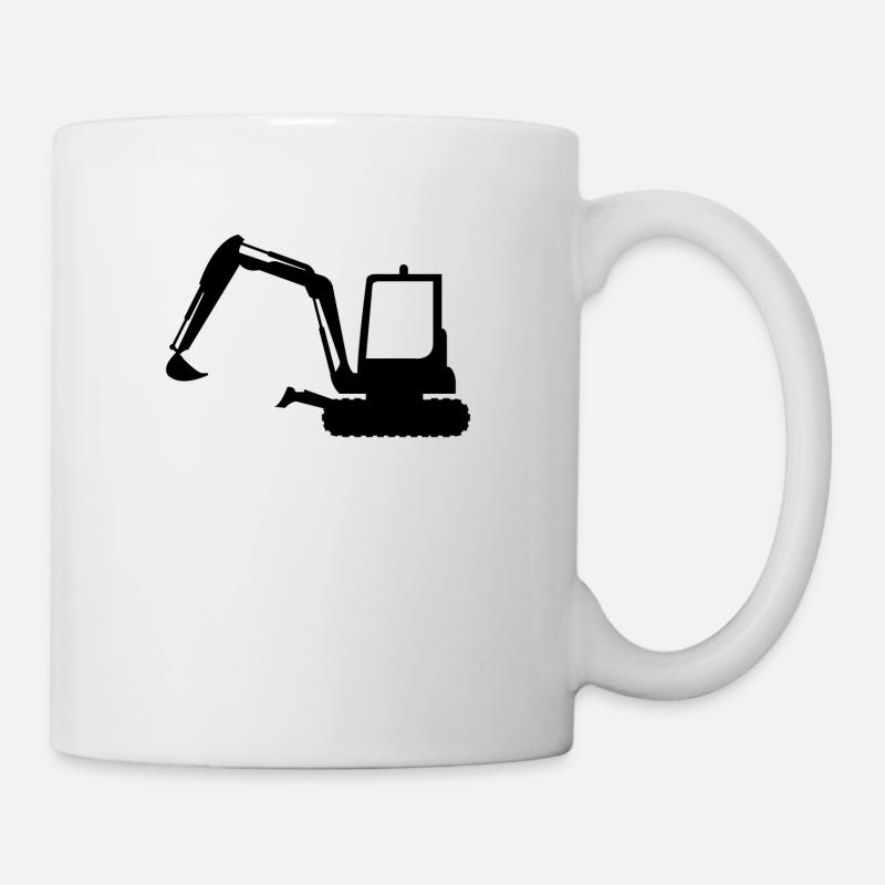 pelleteuse - Mug blanc - blanc