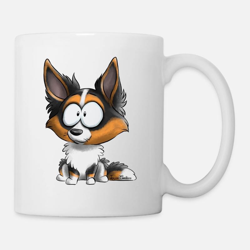 Je suis Border Collie - Noir Tricolore - Mug blanc - blanc