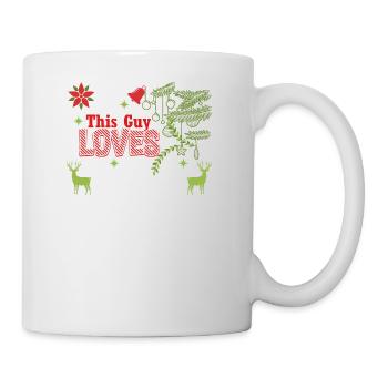 Weihnachten Guy Love Christmas Xmas Geschenk - Tasse - Weiß - Rechts