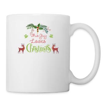 Weihnachten Guy Love Christmas Xmas Geschenk - Tasse - Weiß - Rechts