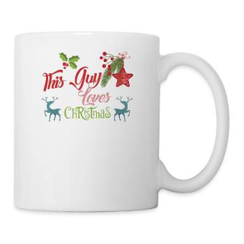 Weihnachten Guy Love Christmas Xmas Geschenk - Tasse - Weiß - Rechts