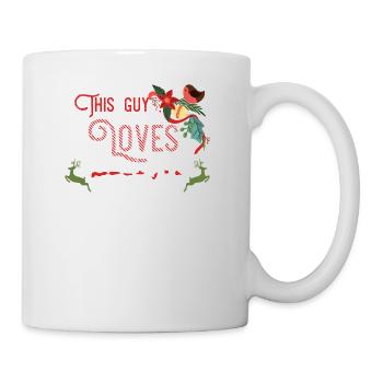 Weihnachten Guy Love Christmas Xmas Geschenk - Tasse - Weiß - Rechts