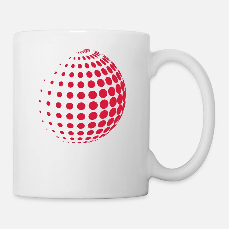 Dotted Sphere - Mug - white