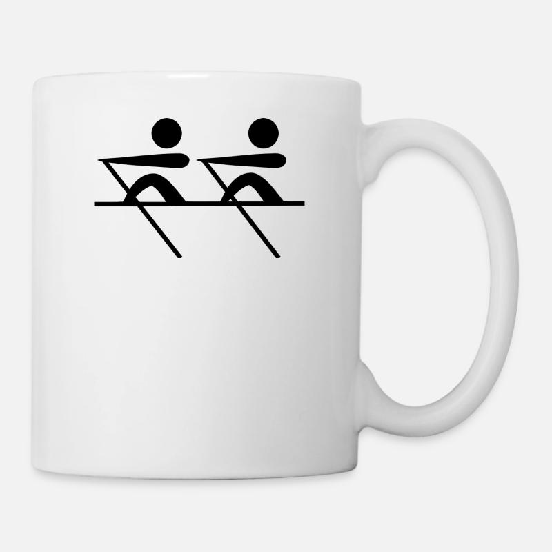 paddle boat sail boat ruderboot segelboot48 - Tasse - Weiß