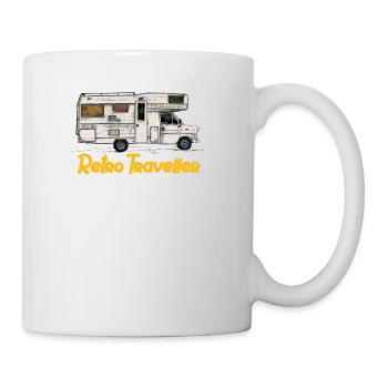 Retro Reisender - Tasse - Weiß - Rechts