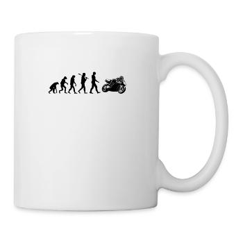 Motorrad Superbike Evolution Geschenk - Tasse - Weiß - Rechts
