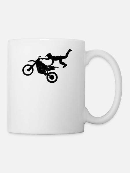Motorradfahrer - Tasse - Weiß