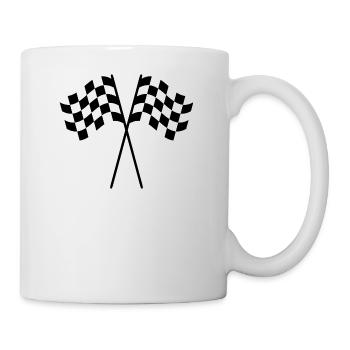 dragster racer automotive car racing car1 - Mug - white - Right