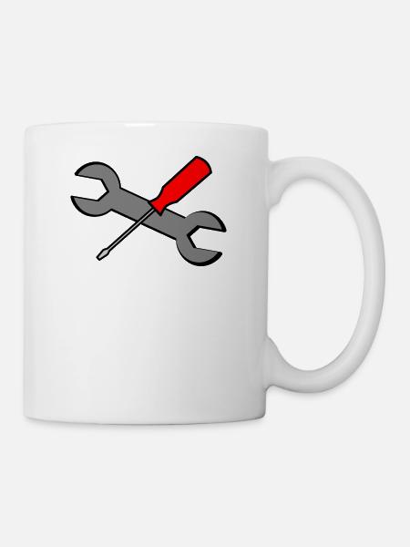 outils - Mug blanc - blanc