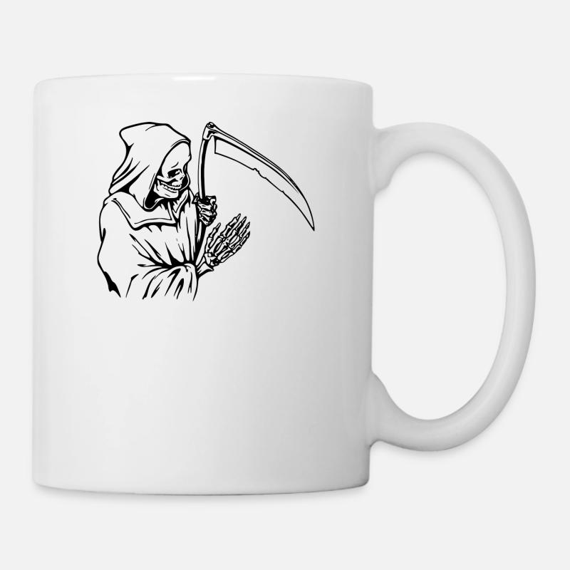 os du squelette squelette osseux crâne schaedel114 - Mug blanc - blanc