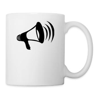Megaphon - Tasse - Weiß - Rechts