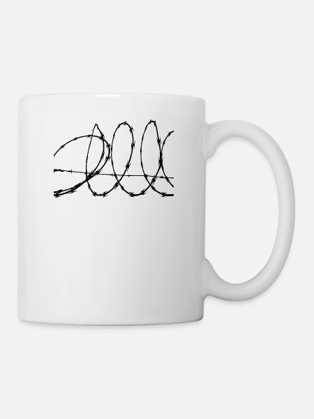 Barbed Wire - Mug - white
