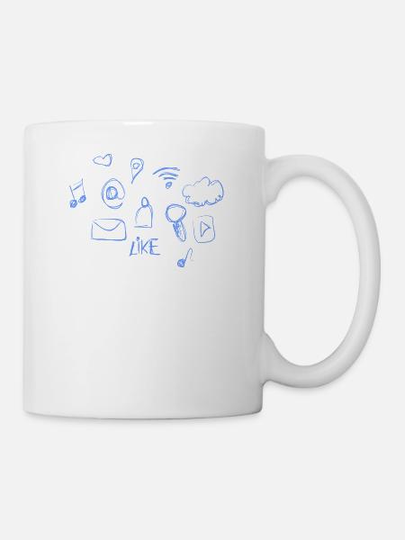 Social media - Mug - white
