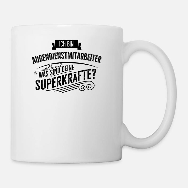 Aussendienstmitarbeiter - Tasse - Weiß