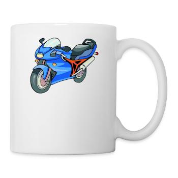 motocross motorcycles athlete sport motorrad40 - Tasse - Weiß - Rechts