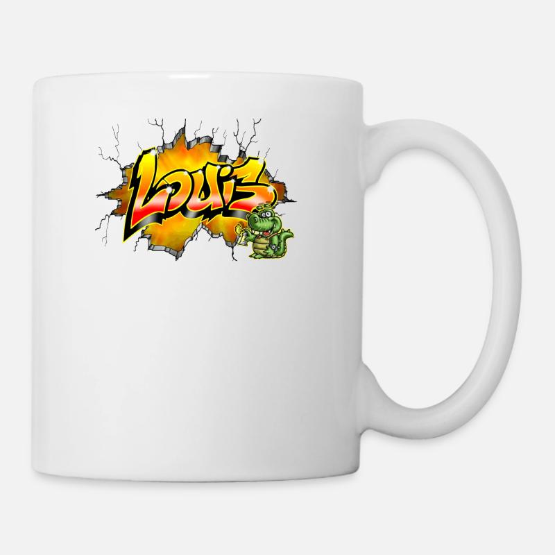 Louis Graffiti - Tasse - Weiß