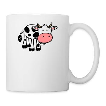 Kuh - Tasse - Weiß - Rechts