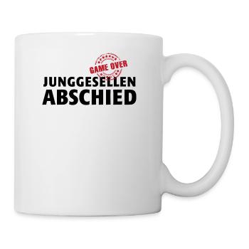 Junggesellenabschied JGA Game over! Polterabend - Tasse - Weiß - Rechts