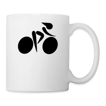 Rennradfahrern - Tasse - Weiß - Rechts