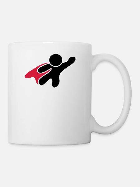 Superhero - Tasse - Weiß