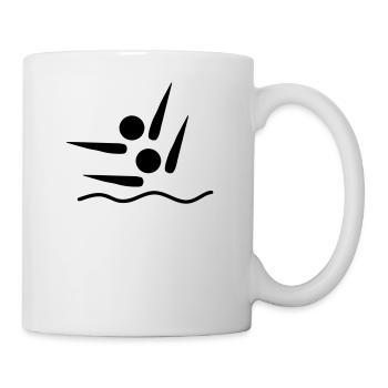 Synchronschwimmen - Tasse - Weiß - Rechts