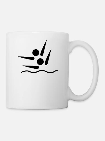 Nage synchrone - Mug blanc - blanc
