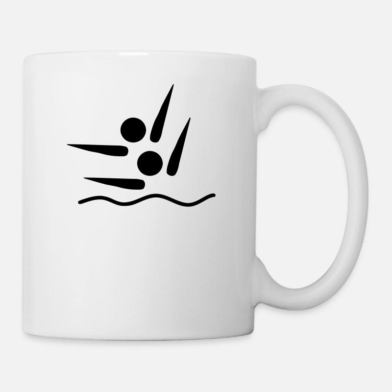 Nage synchrone - Mug blanc - blanc