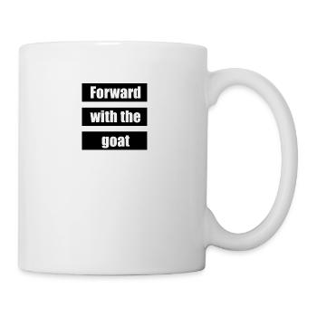 Avant avec la chèvre - Mug blanc - blanc - Droite