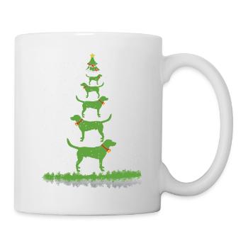 Labbi Weihnachtsbaum - Tasse - Weiß - Rechts