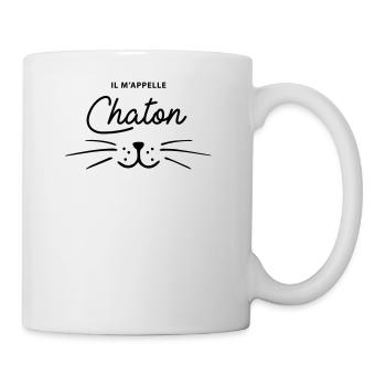 Il m'appelle chaton - Mug blanc - blanc - Droite