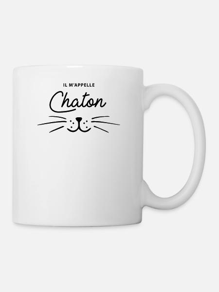 Il m'appelle chaton - Mug blanc - blanc