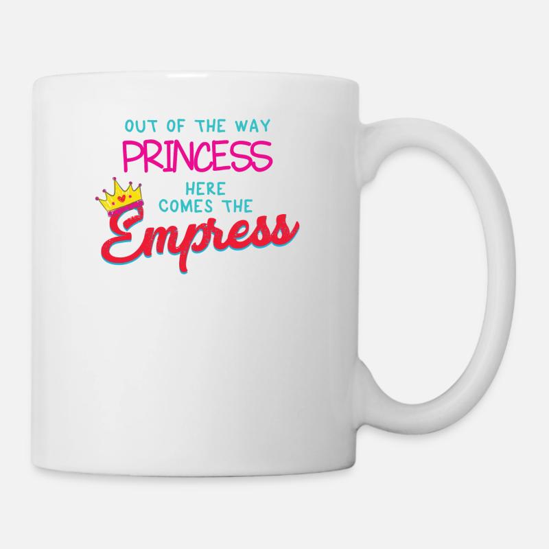Sur la façon dont la princesse - ici vient l'impératrice - Mug blanc - blanc