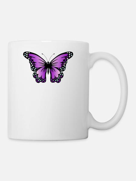 butterfly - Mug - white