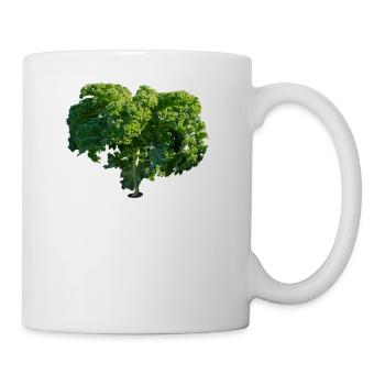 kale gruenkohl kohl veggie gemuese vegetables2 - Tasse - Weiß - Rechts