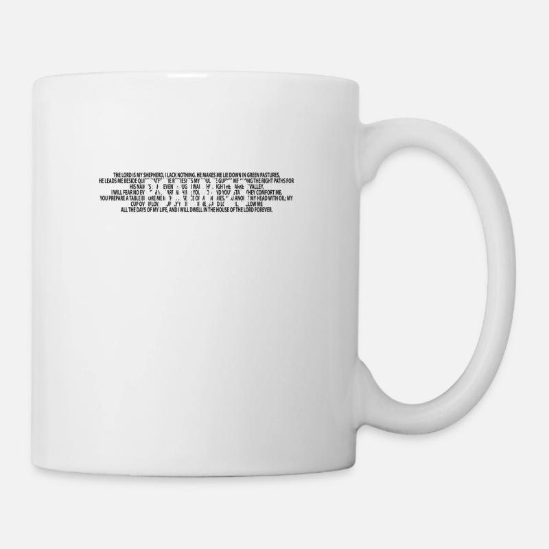 Psalm 23 Bible prayer Christians Bible verses - Mug - white