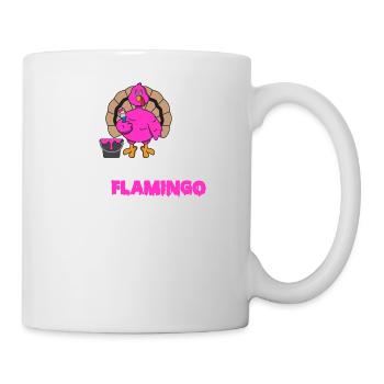 Thanksgiving Pink Turkey Hiding As Flamingo Gift - Mug - white - Right