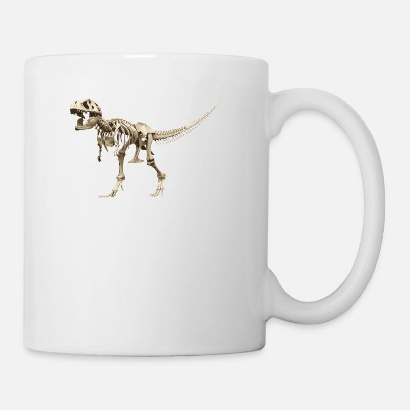 T-rex Skelett - Tasse - Weiß
