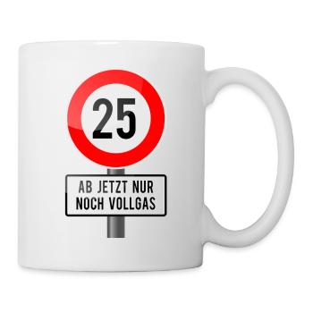 25vollgas - Tasse - Weiß - Rechts