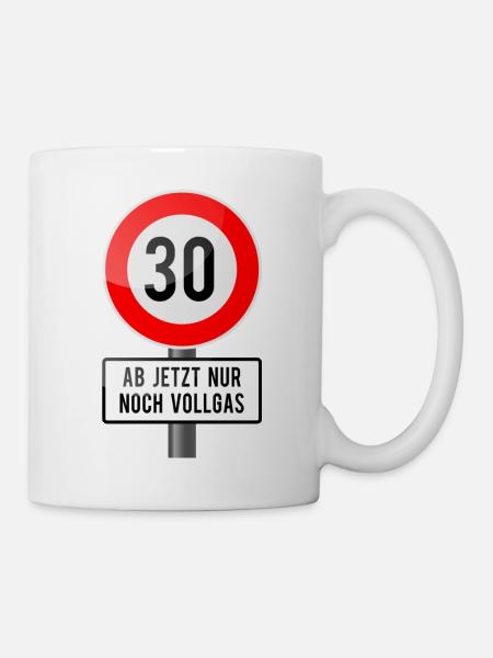 30vollgas - Tasse - Weiß