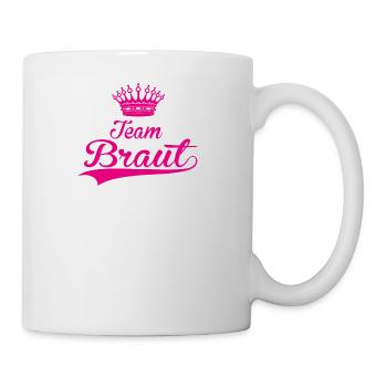 TEAM BRAUT hochzeit heiraten JGA trauung - Tasse - Weiß - Rechts