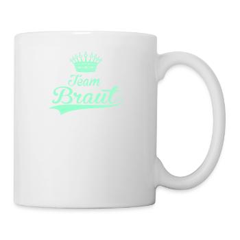 TEAM BRAUT hochzeit heiraten JGA trauung lieben - Tasse - Weiß - Rechts
