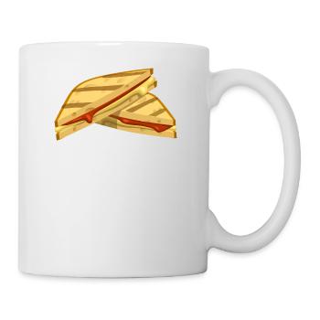 pain sandwich petit grille-pain fruehstueck23 - Mug blanc - blanc - Droite