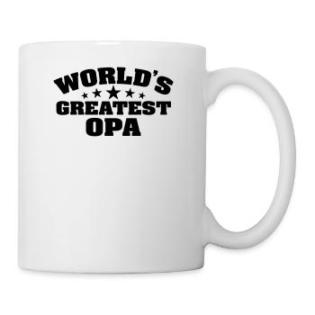 Worlds Greatest Opa Bester Opa der Welt - Tasse - Weiß - Rechts