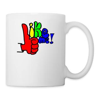 like me Regenbogen - Tasse - Weiß - Rechts