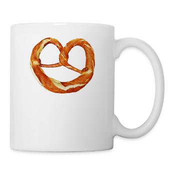 brot broetchen crossaint baecker baguette bread bu - Tasse - Weiß - Rechts